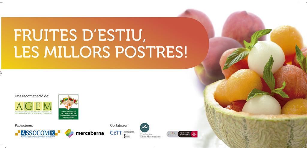 La campanya “Fruites d’Estiu, les Millors Postres” amb receptes del CETT